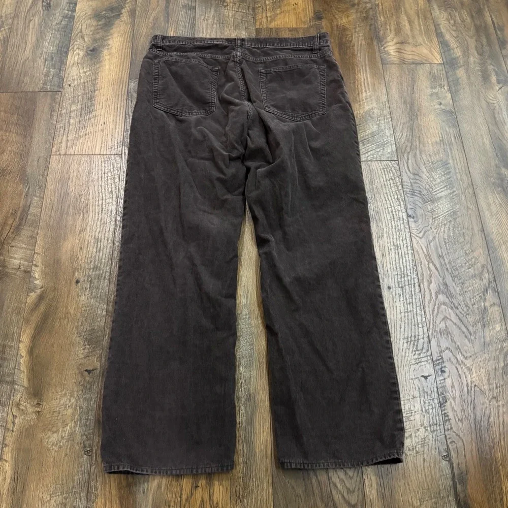 J. Crew Relaxed Fit Corduroy Pants Mens 36 Brown Cotton Straight Casual Gorpcore